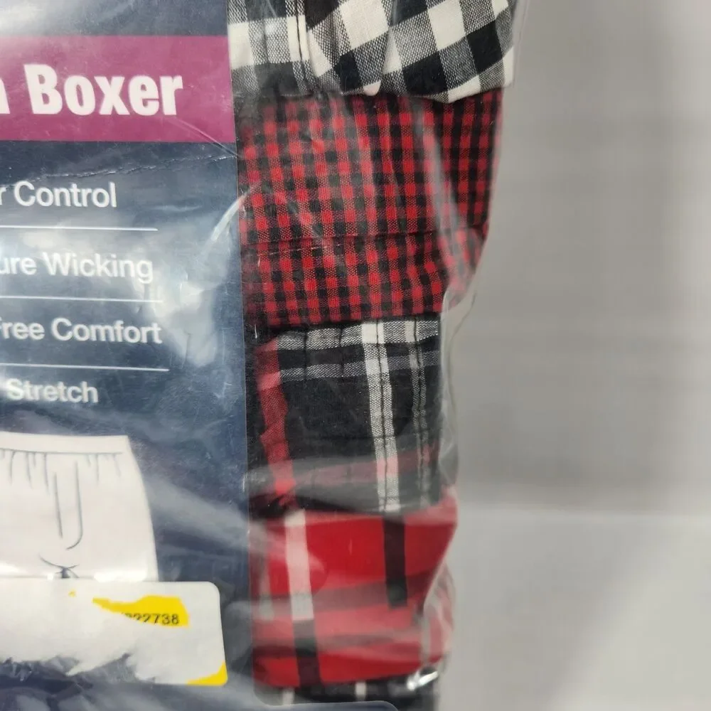 George Men's Woven Boxers 6 Pack Size Large 36-38 - New Missing 1